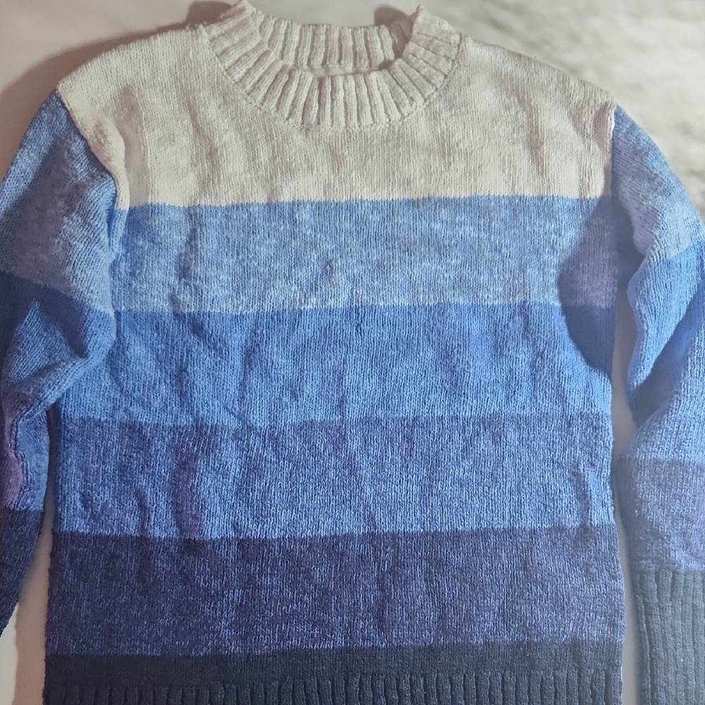 L.L. Bean Classic White Knit Sweater